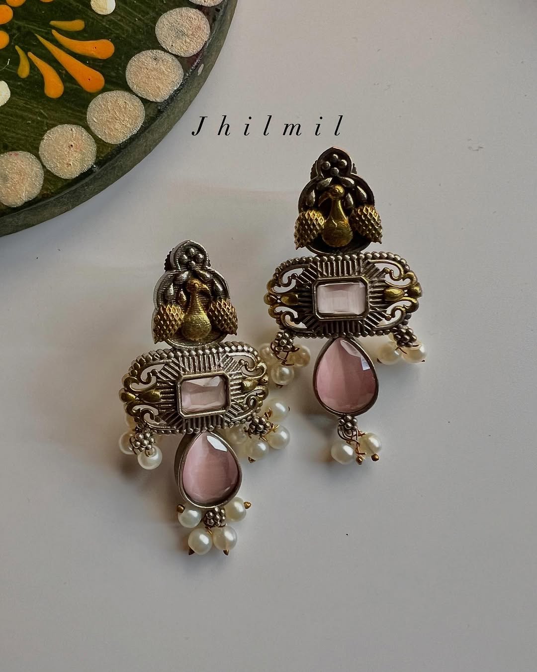 Roshanara Dual Tone Studs
