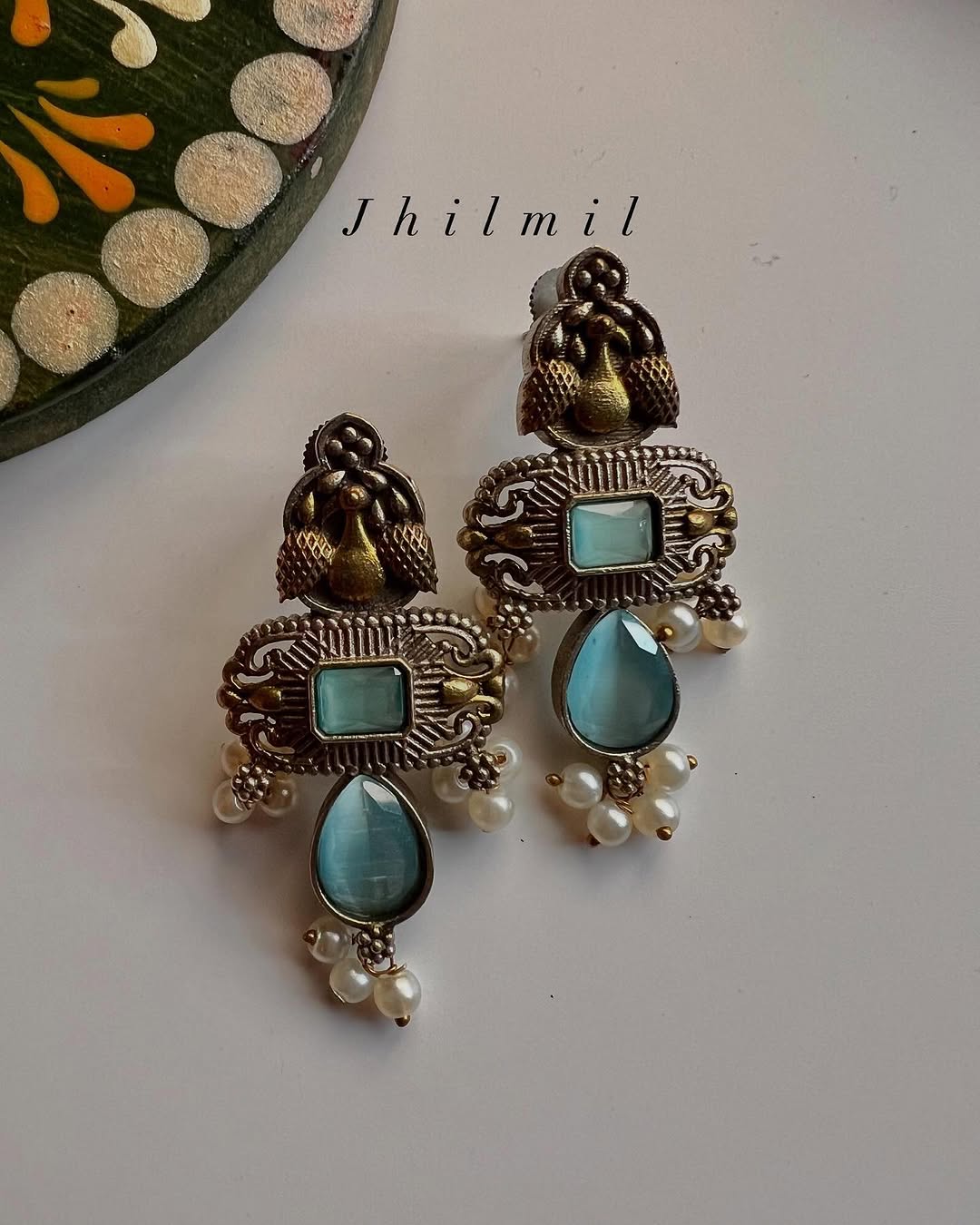 Roshanara Dual Tone Studs