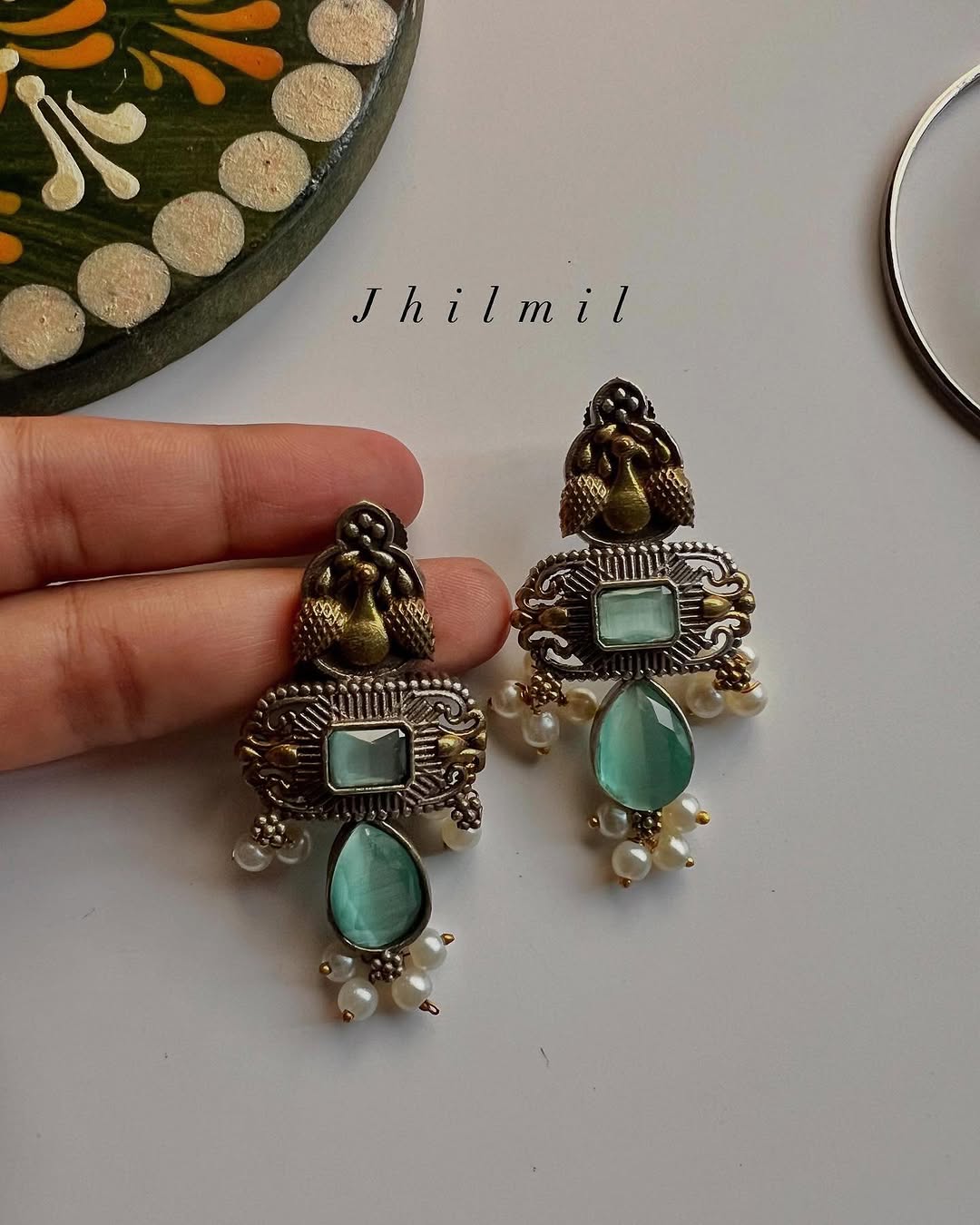 Roshanara Dual Tone Studs