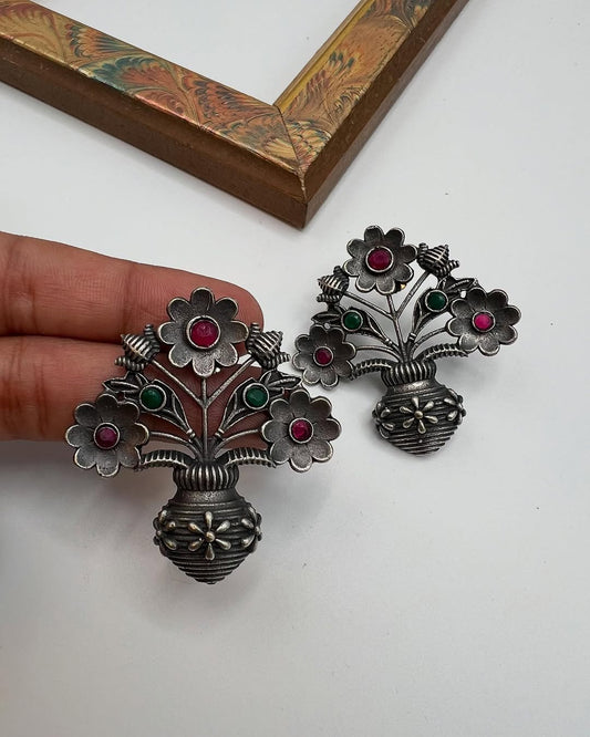 Cute Flower pot earrings
