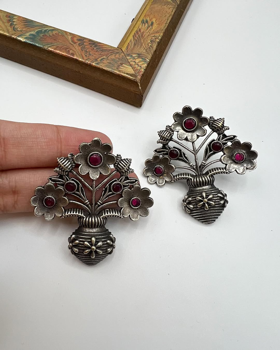 Cute Flower pot earrings