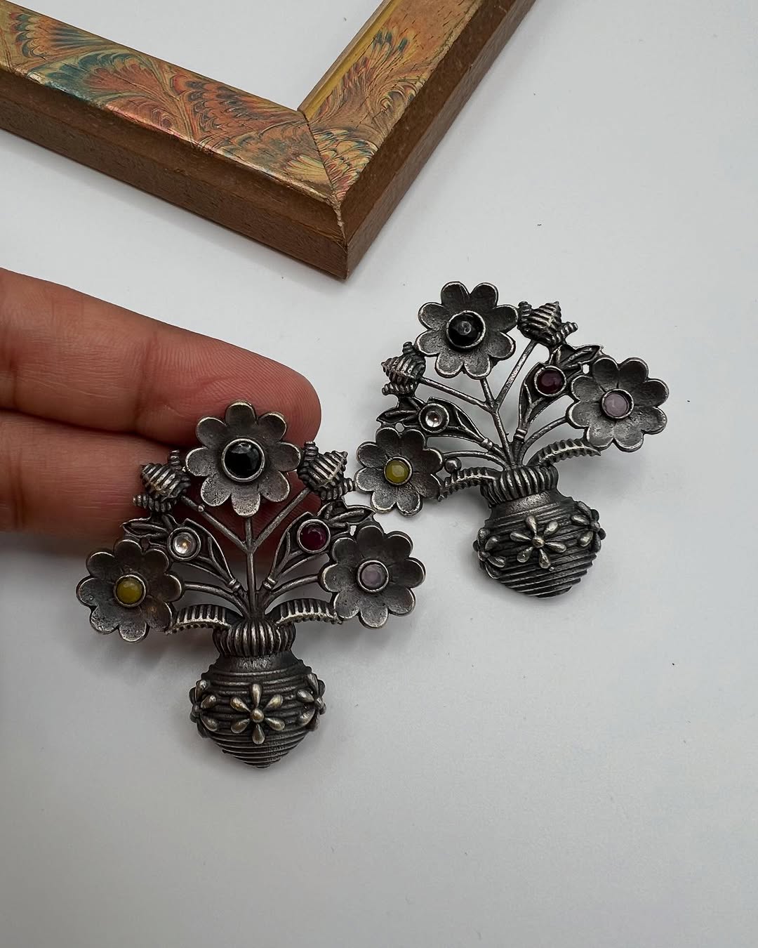 Cute Flower pot earrings