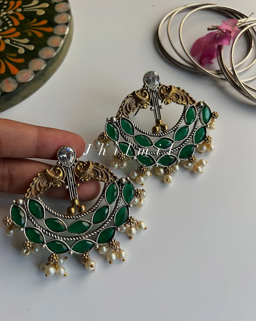 Shehwar Dual Tone Earrings