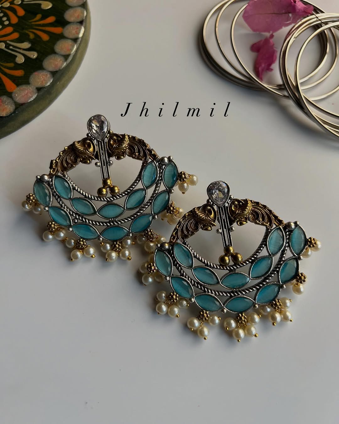 Shehwar Dual Tone Earrings