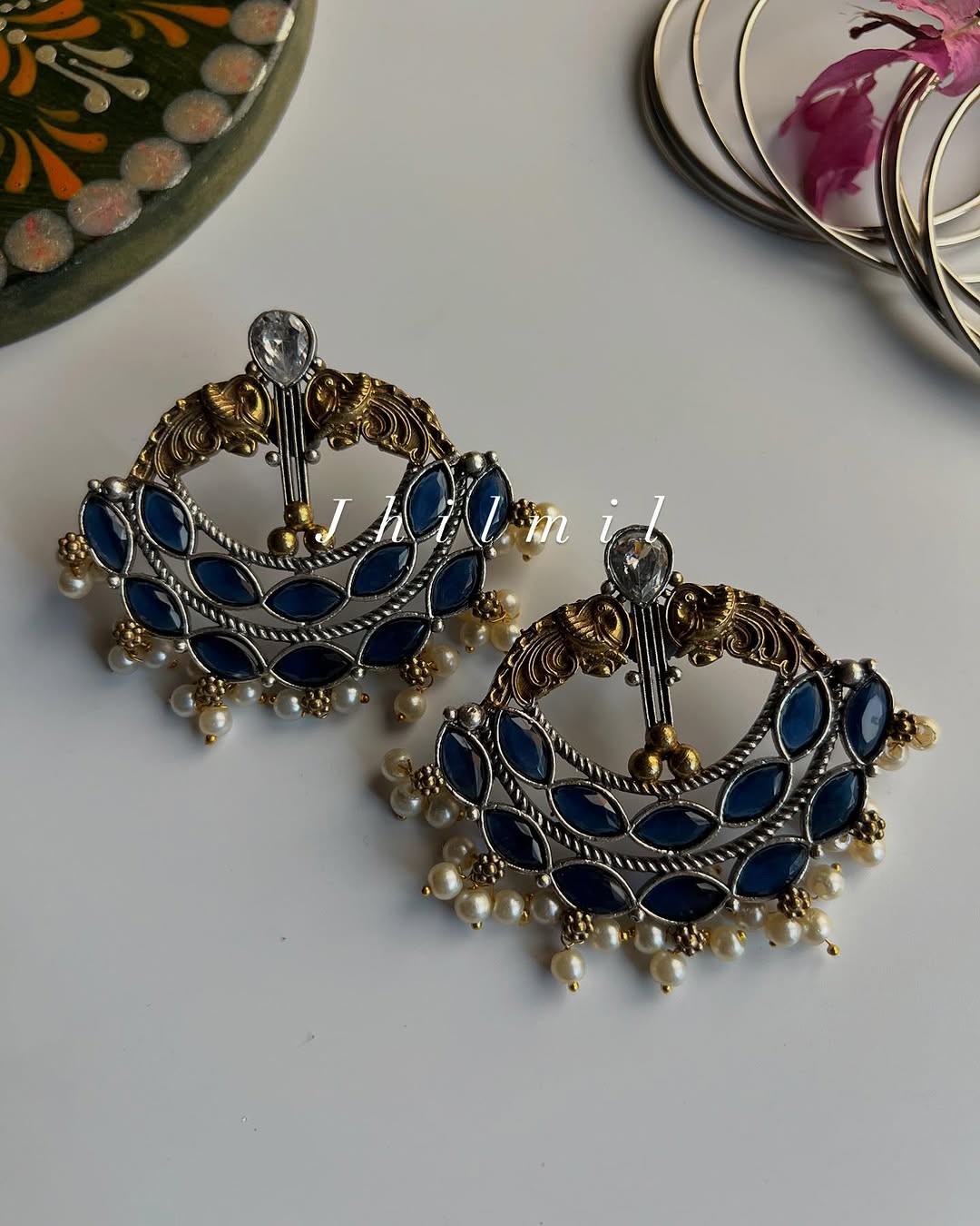 Shehwar Dual Tone Earrings