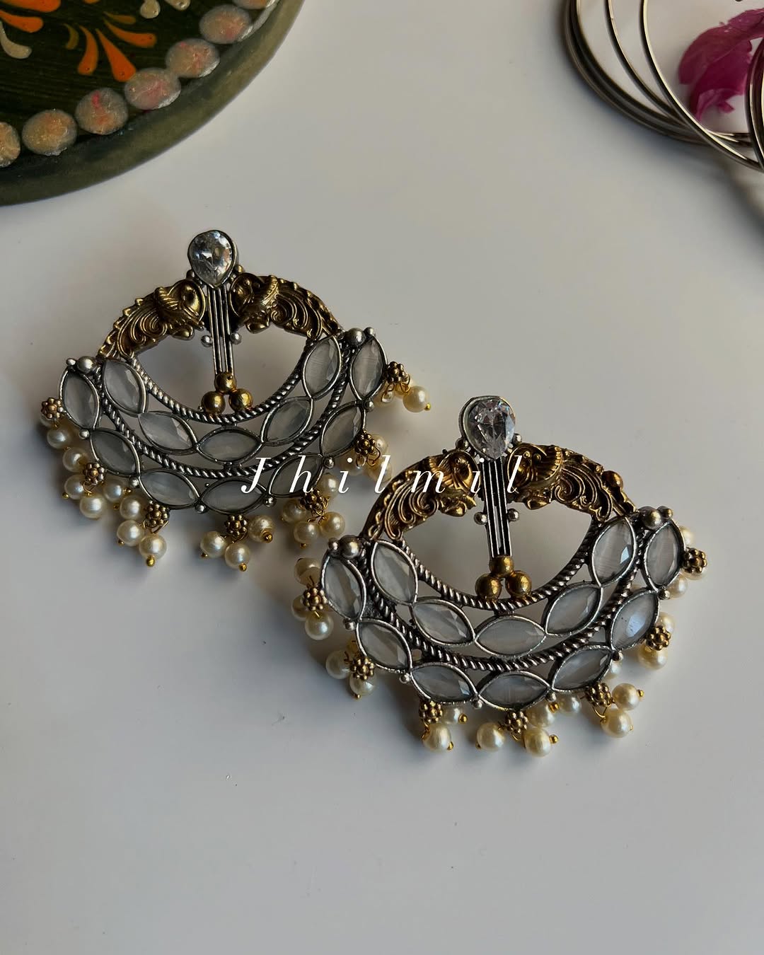 Shehwar Dual Tone Earrings