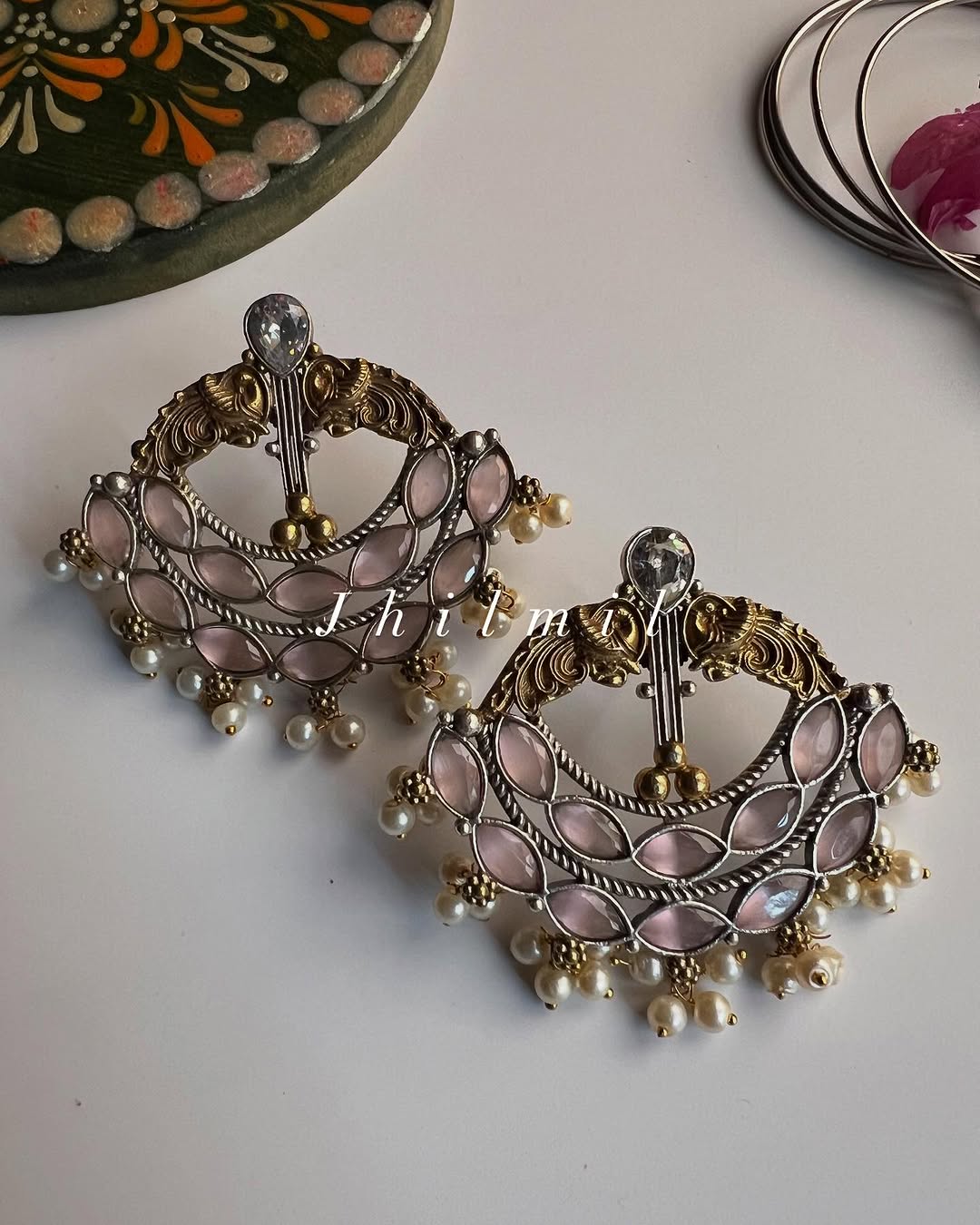 Shehwar Dual Tone Earrings
