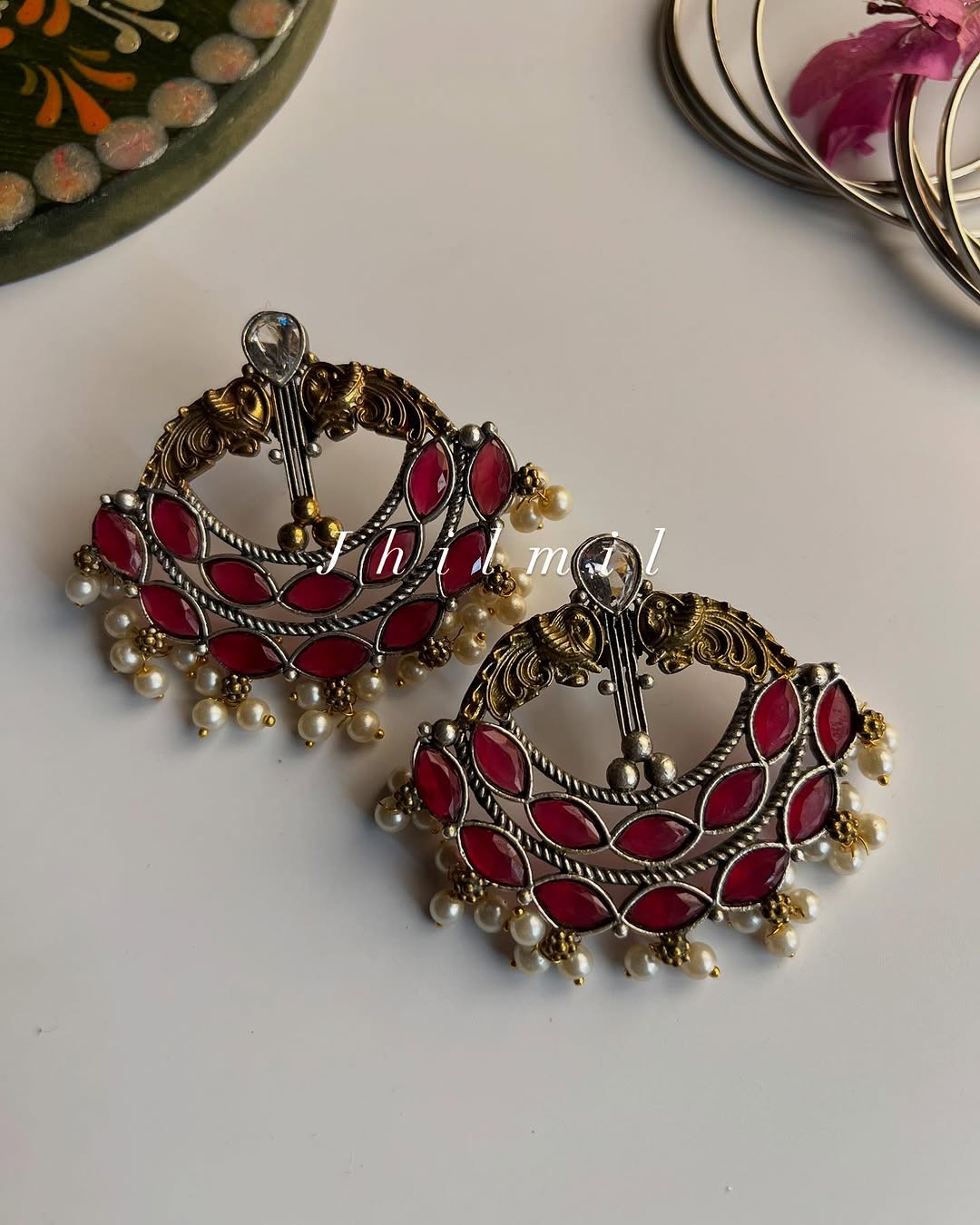 Shehwar Dual Tone Earrings