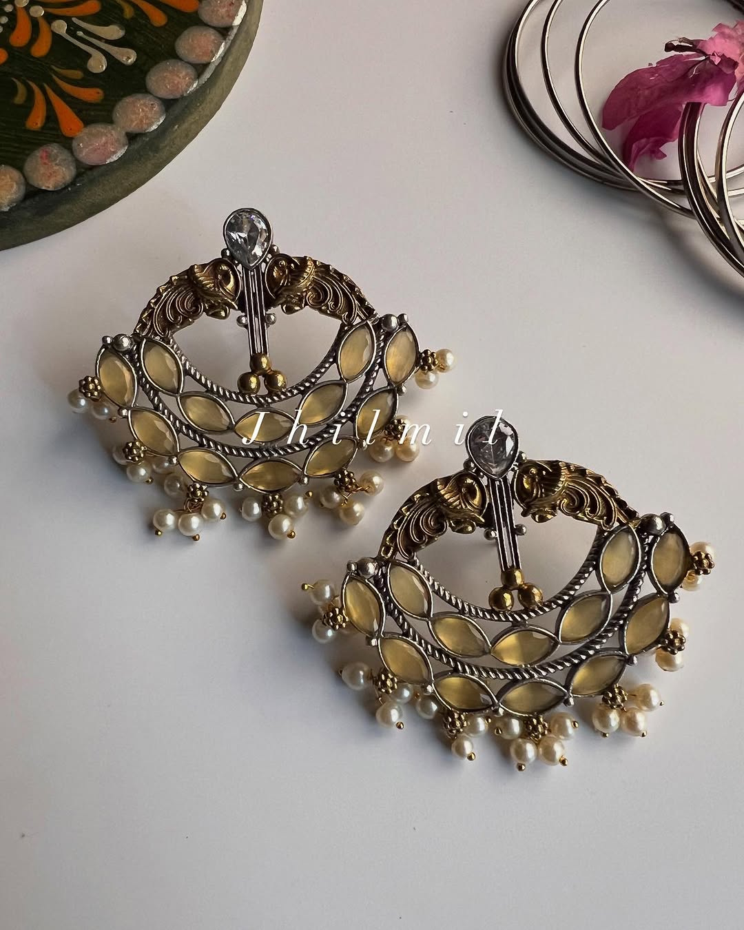 Shehwar Dual Tone Earrings