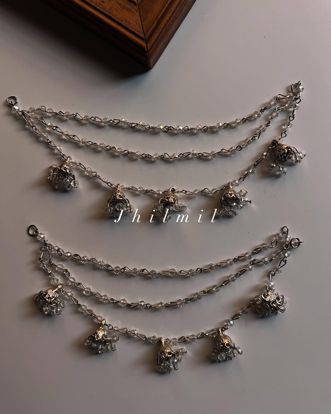 Silver Beaded Sahara Pair