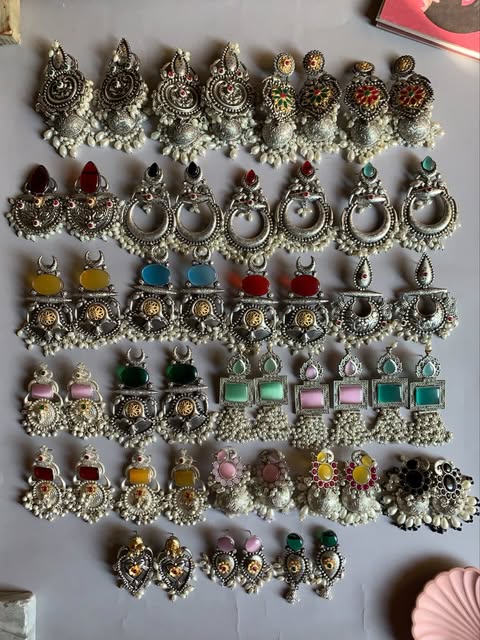 Festive Brass Earrings
