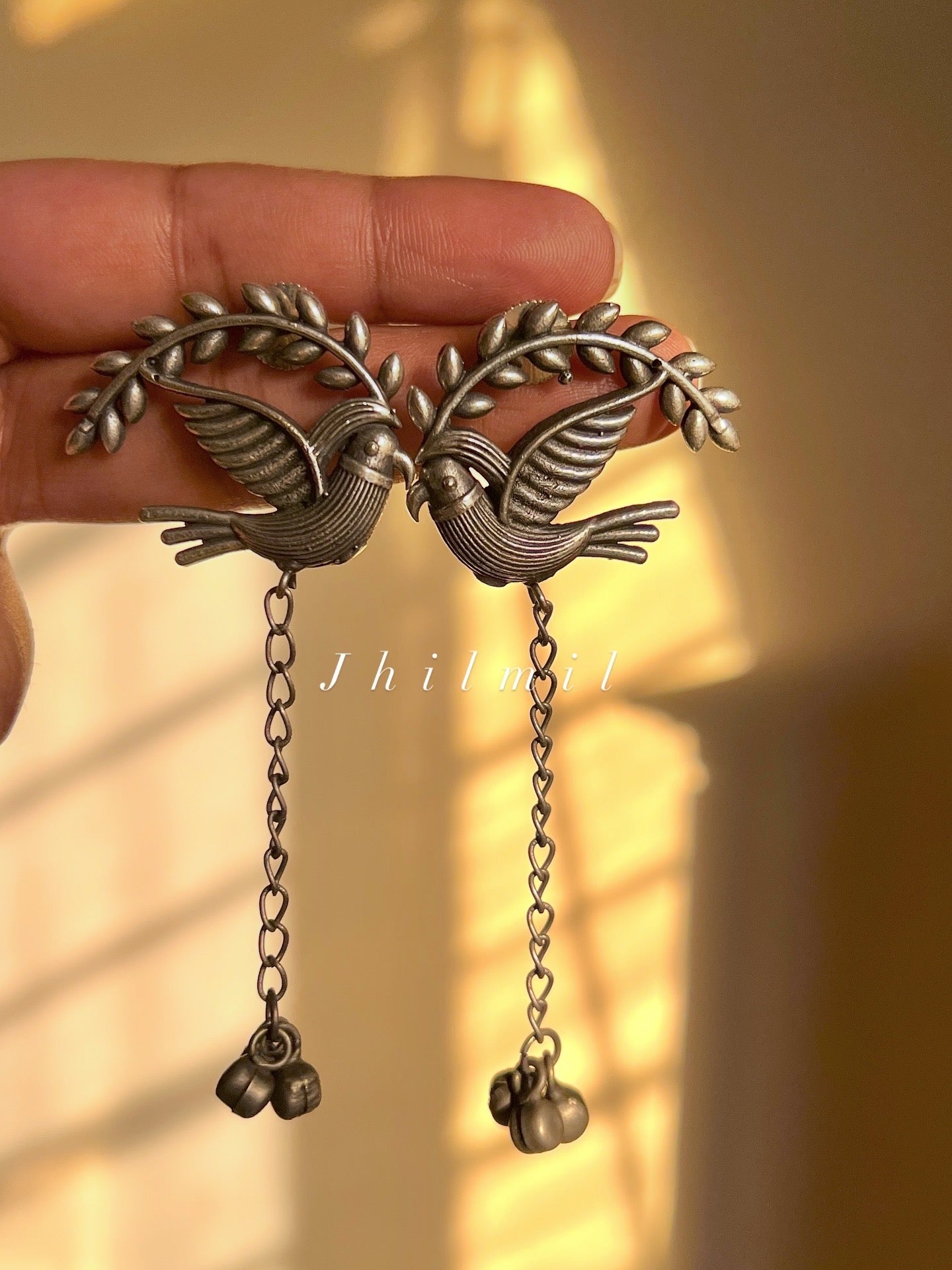 Silver Brass Earrings