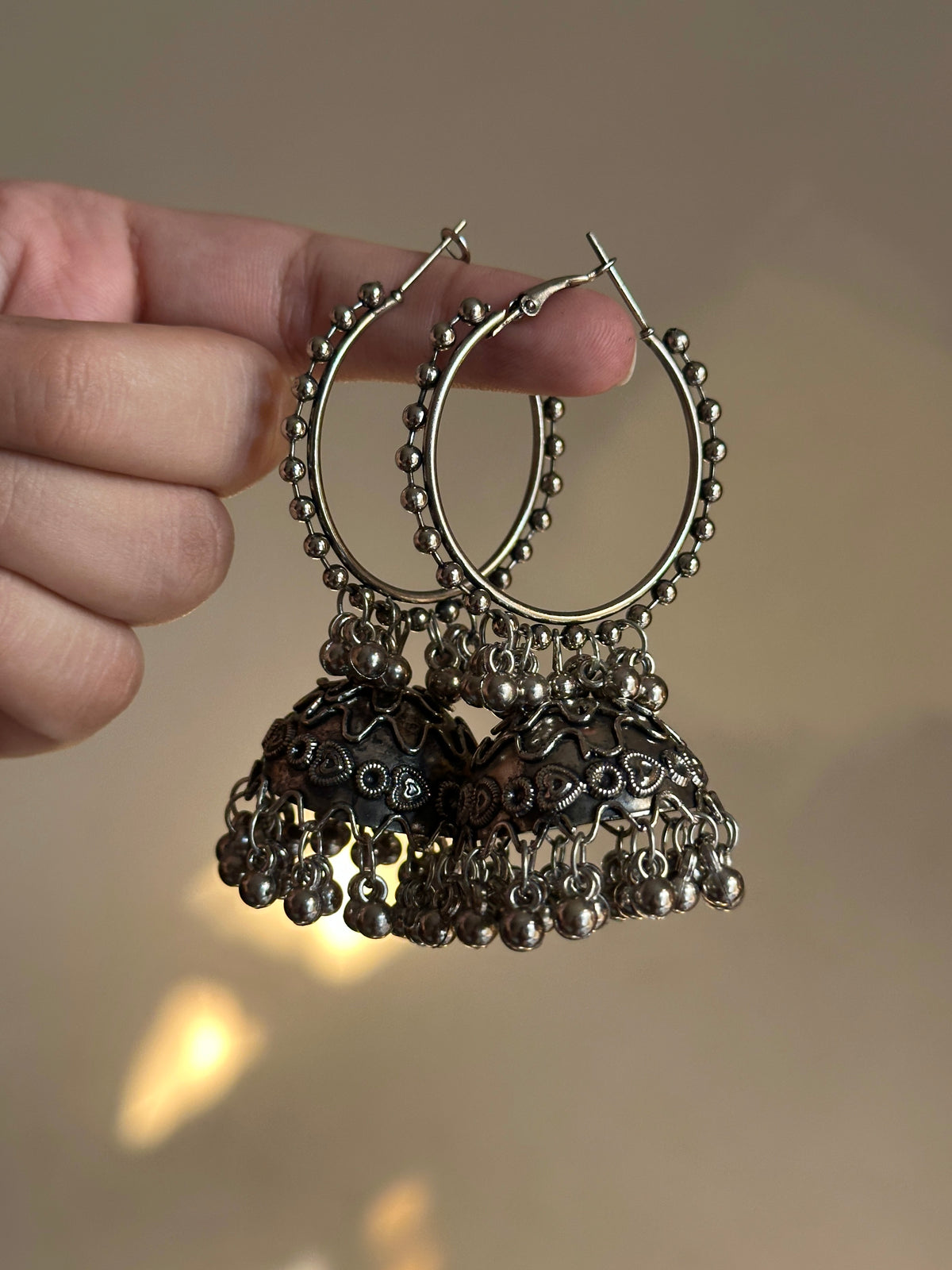Oxidised Bali Jhumka
