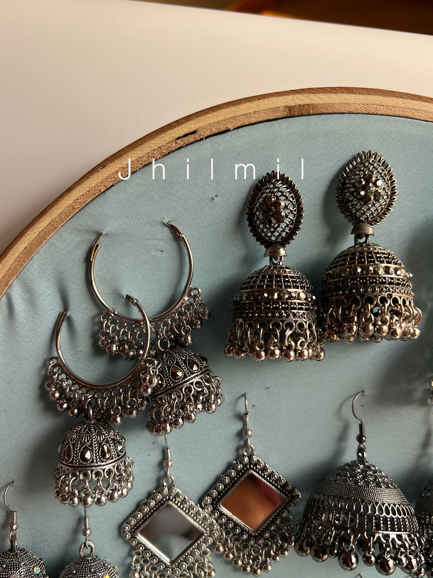 Eid Silver Jhumkis