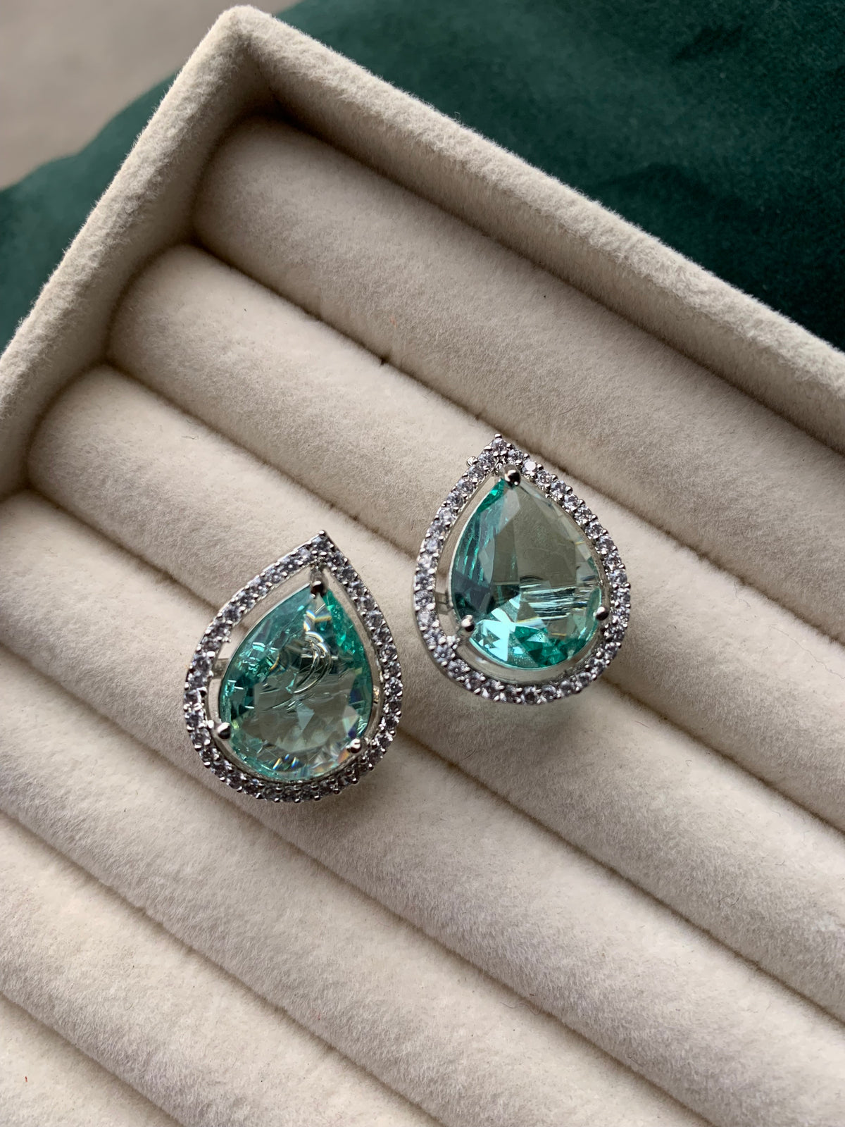 Tear Zircon Studs