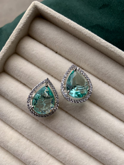 Tear Zircon Studs