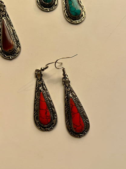 Tear drop Afghan Hook Earrings