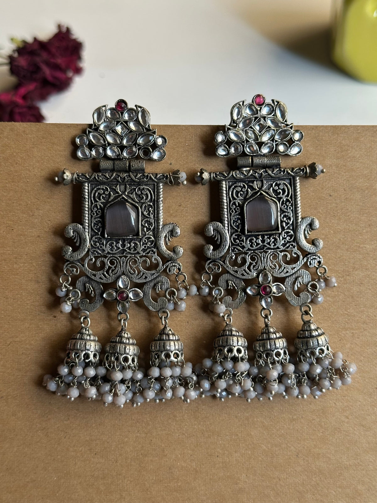 Sheesh Mahal Statement Earrings