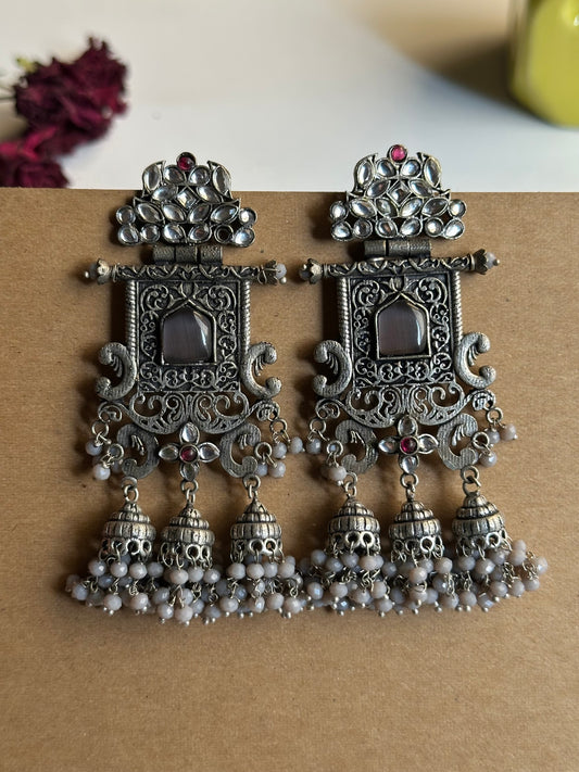Sheesh Mahal Statement Earrings