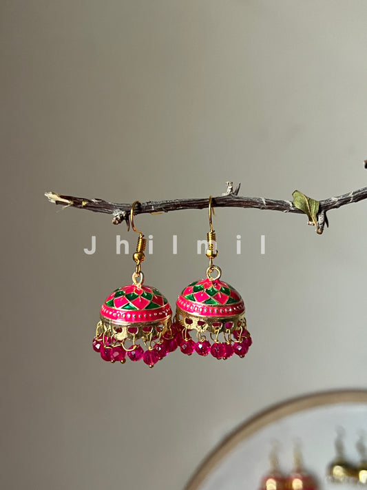 Meenakari Jhumki Design 3