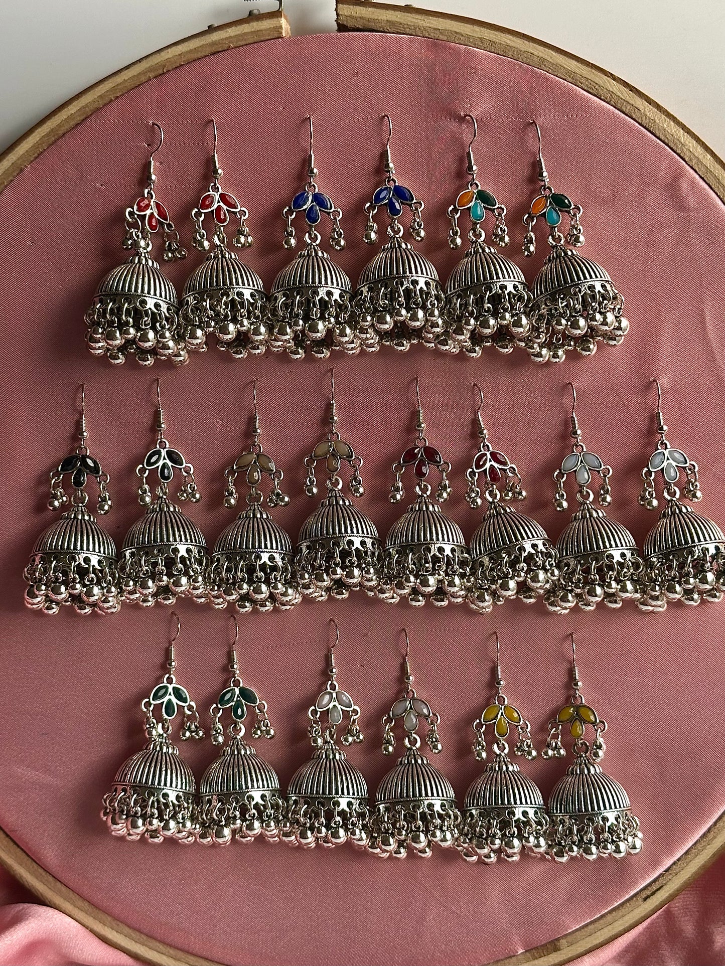 Silver Patti Jhumki