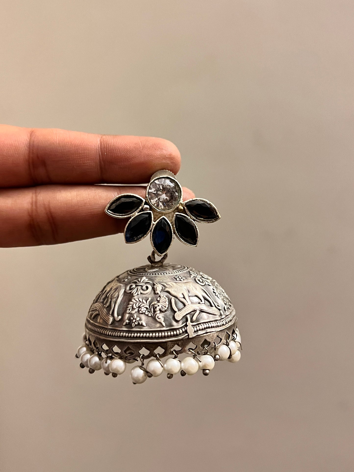 Half Flower Jhumka