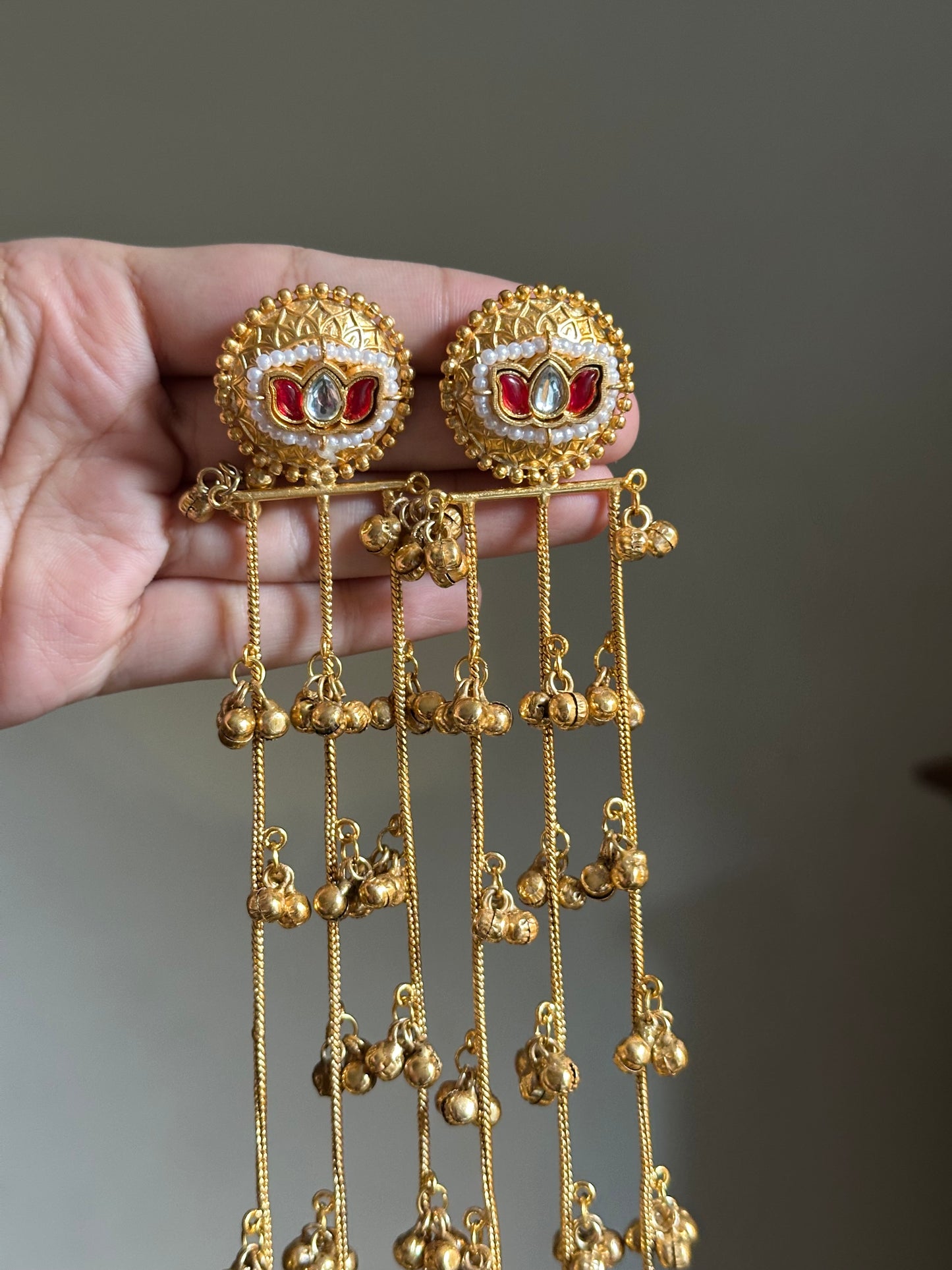 Lotus Kashmiri Earrings