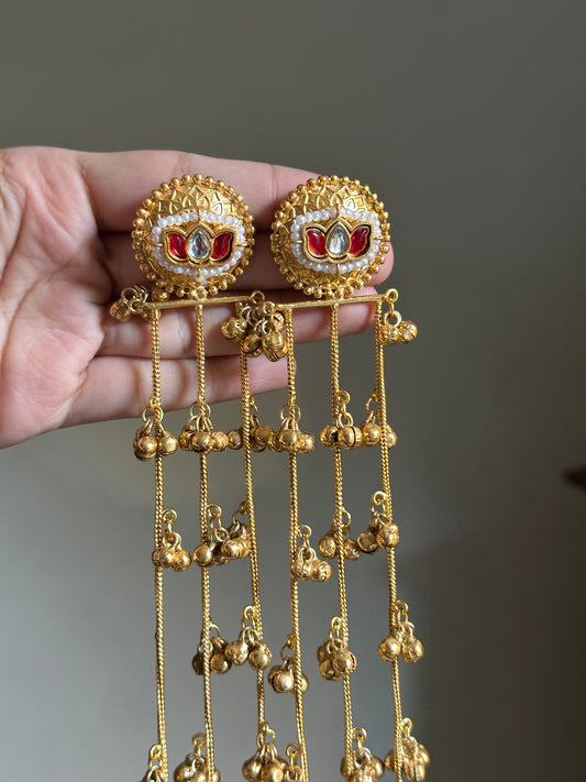 Lotus Kashmiri Earrings
