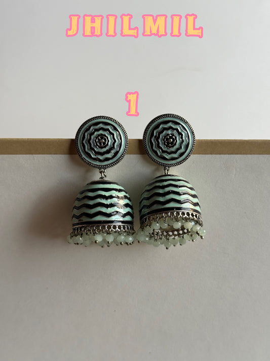 Premium Hand painted Jhumkis