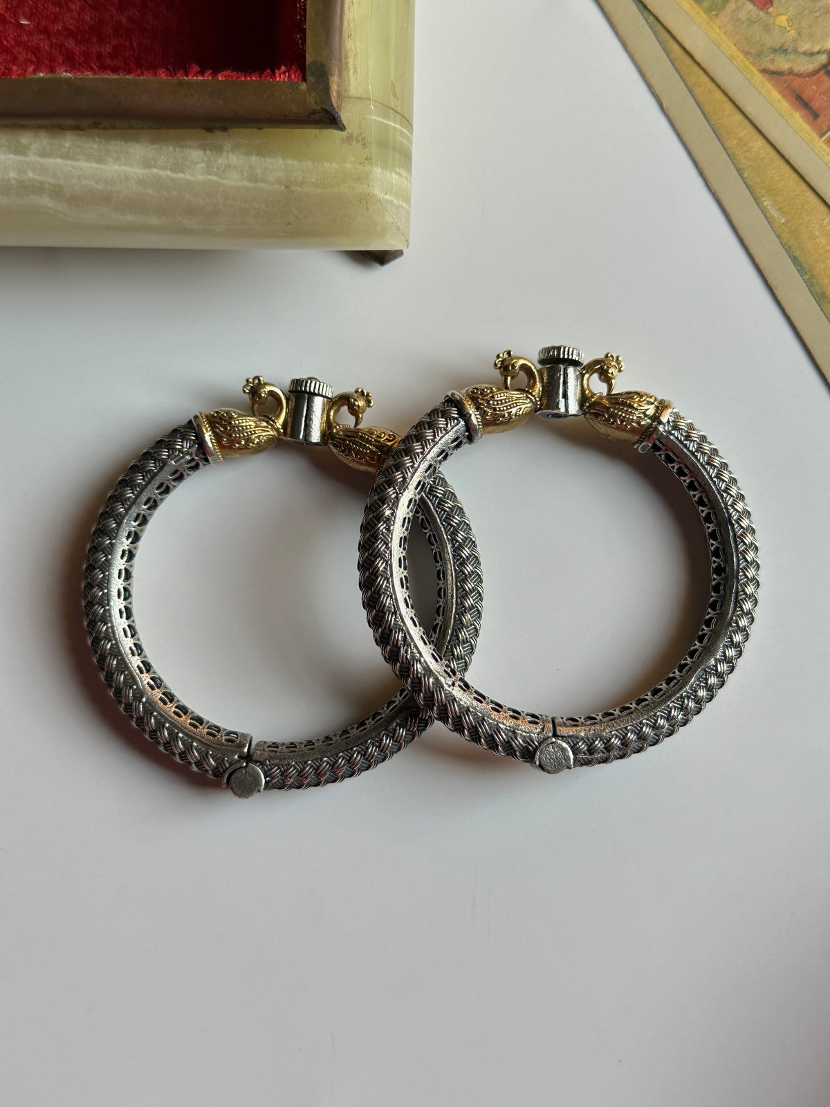 Dual Tone Peacock Kara