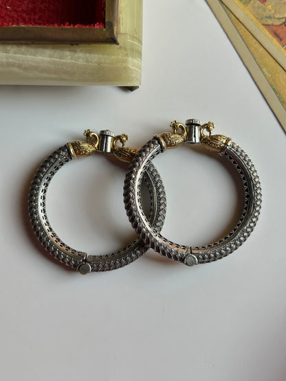 Dual Tone Peacock Kara