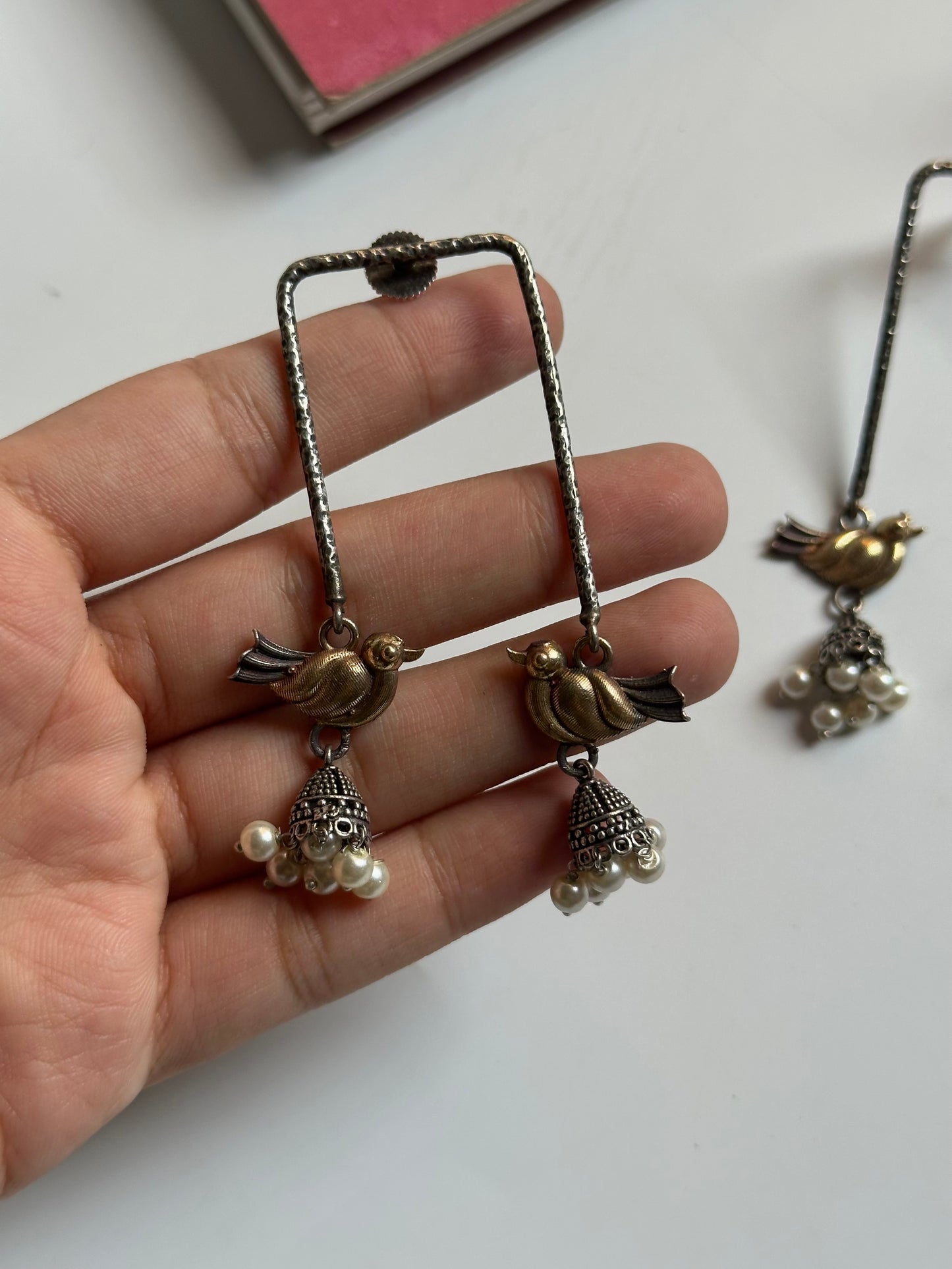 Dual Tone Bulbul Earrings