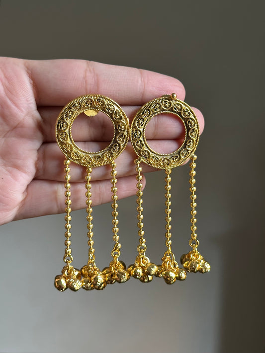 Round Kashmiri Earrings
