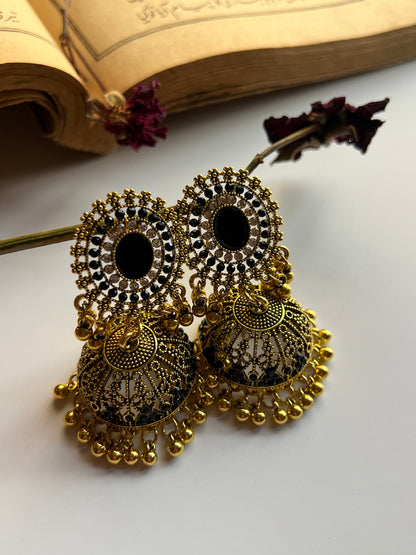 Golden Mirror Jhumka