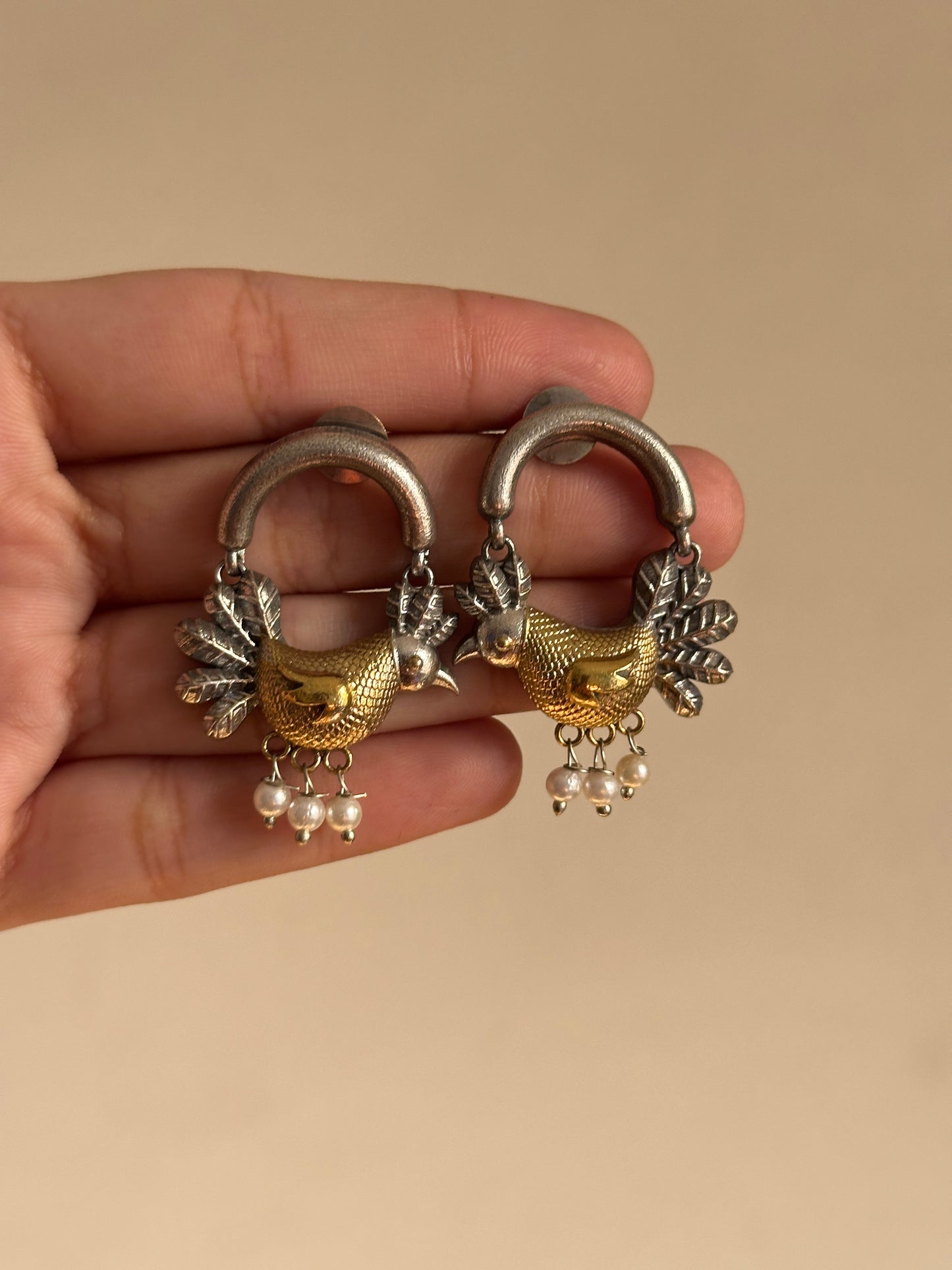 Hanging Bird Earrings