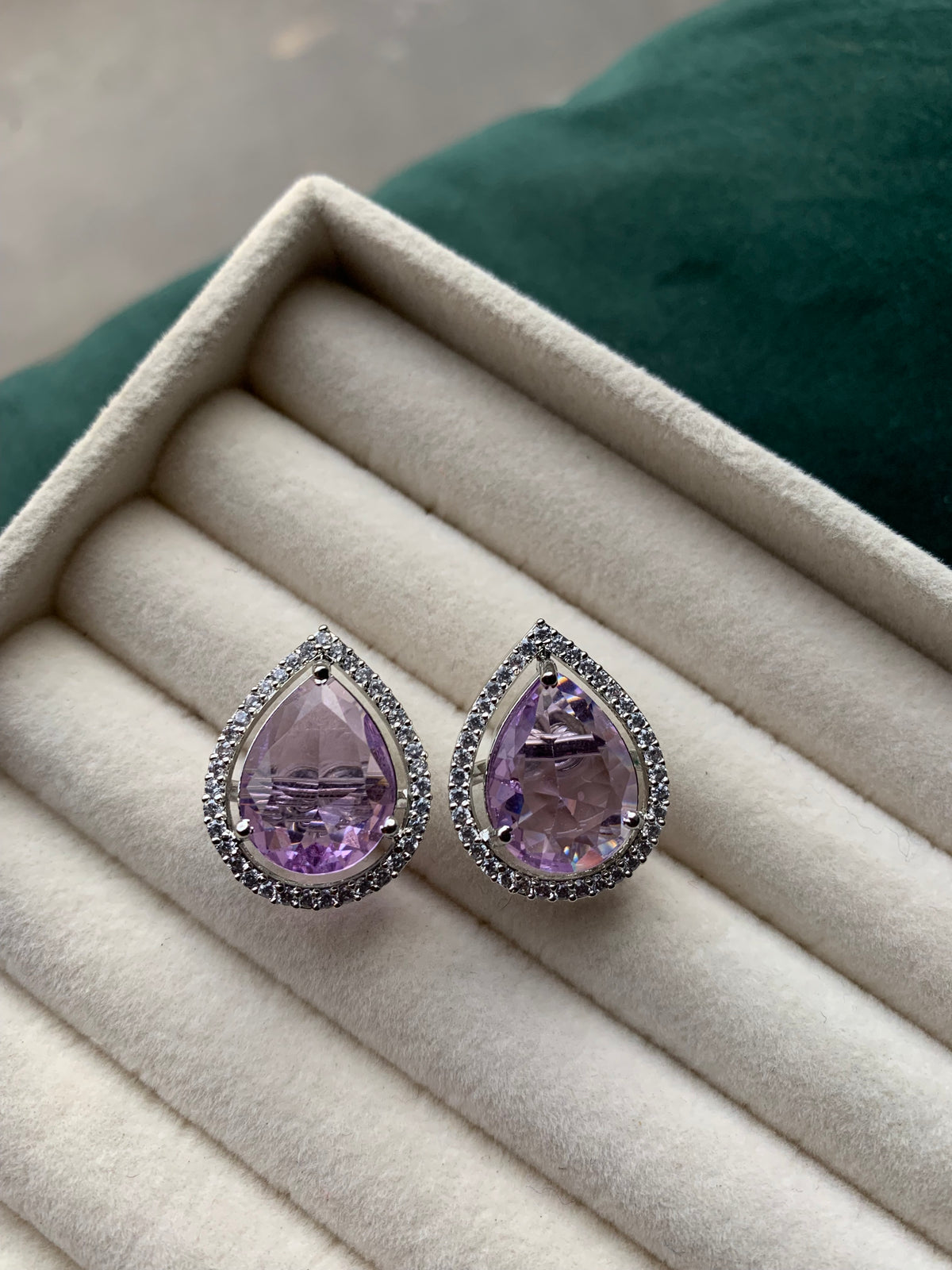 Tear Zircon Studs