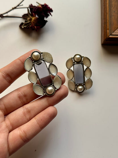 Mother Pearl Stone Earrings