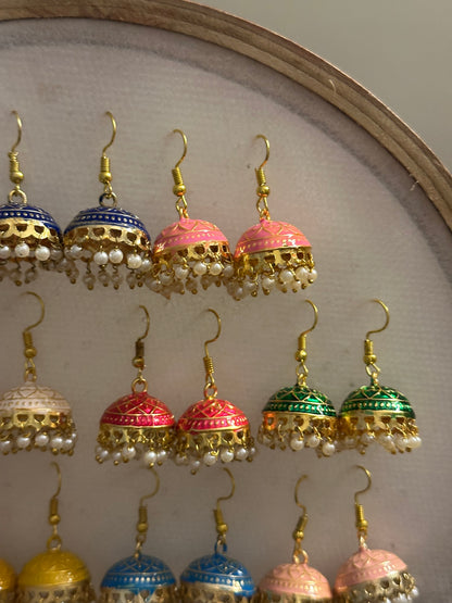 Meenakhari Jhumki Set