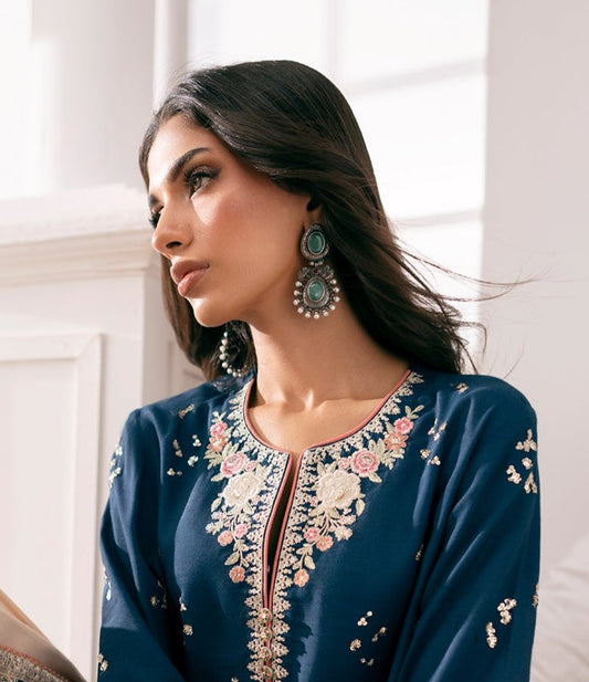 Elephant motif designer look earrings