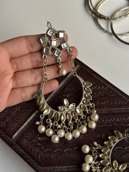Dual Tone Kundan Bali