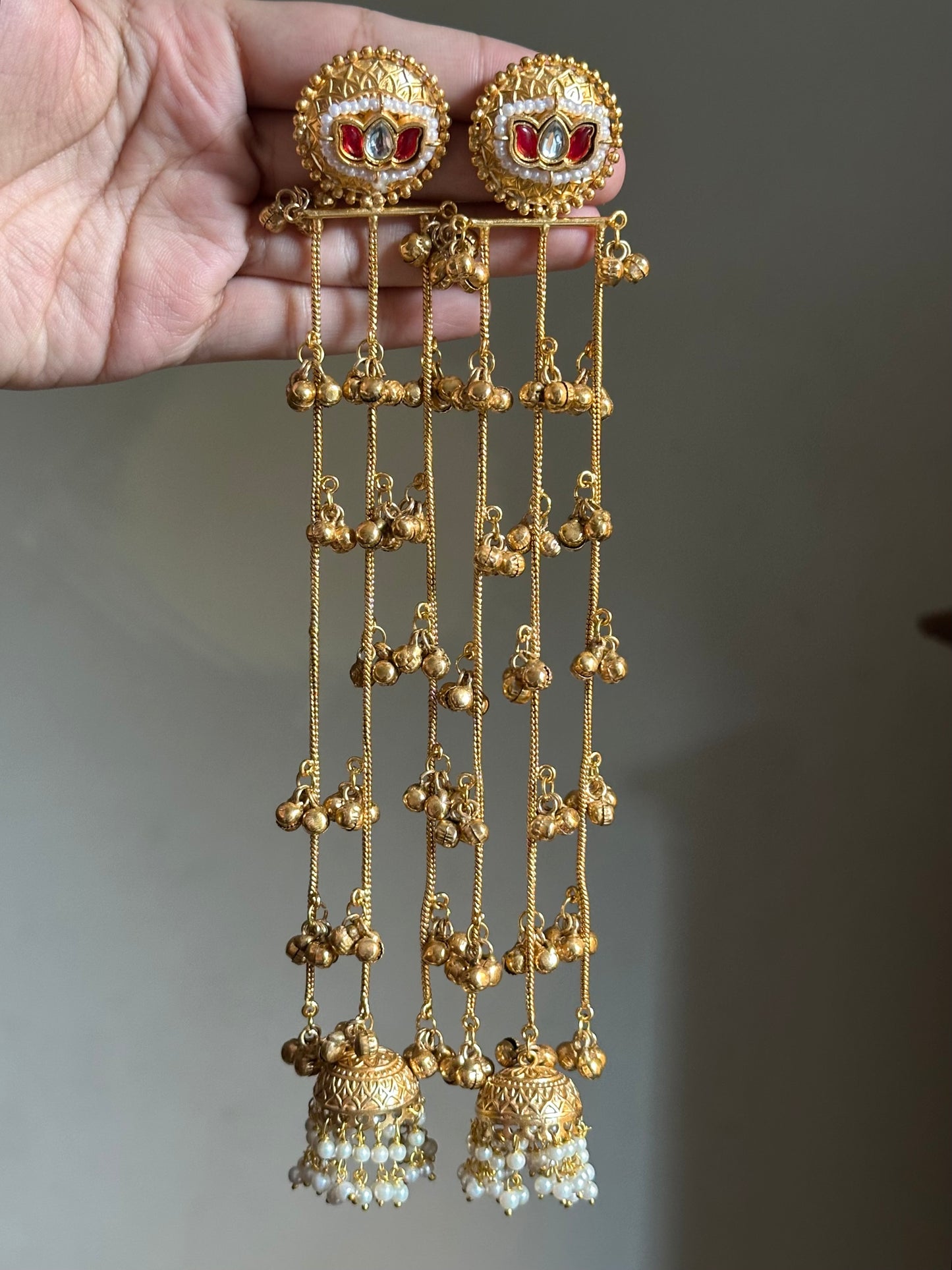 Lotus Kashmiri Earrings