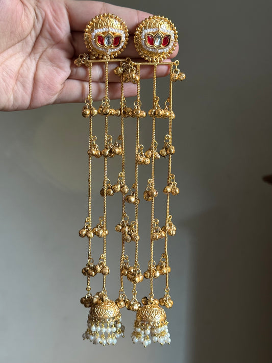 Lotus Kashmiri Earrings