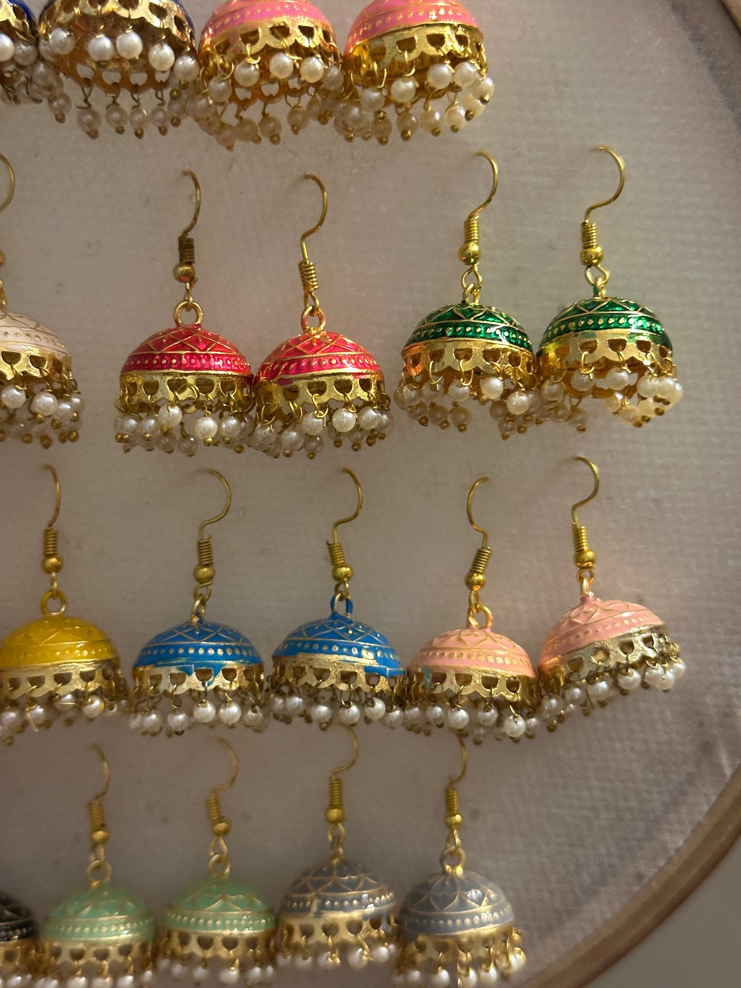 Meenakhari Jhumki Set