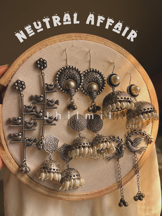 Silver Brass Earrings