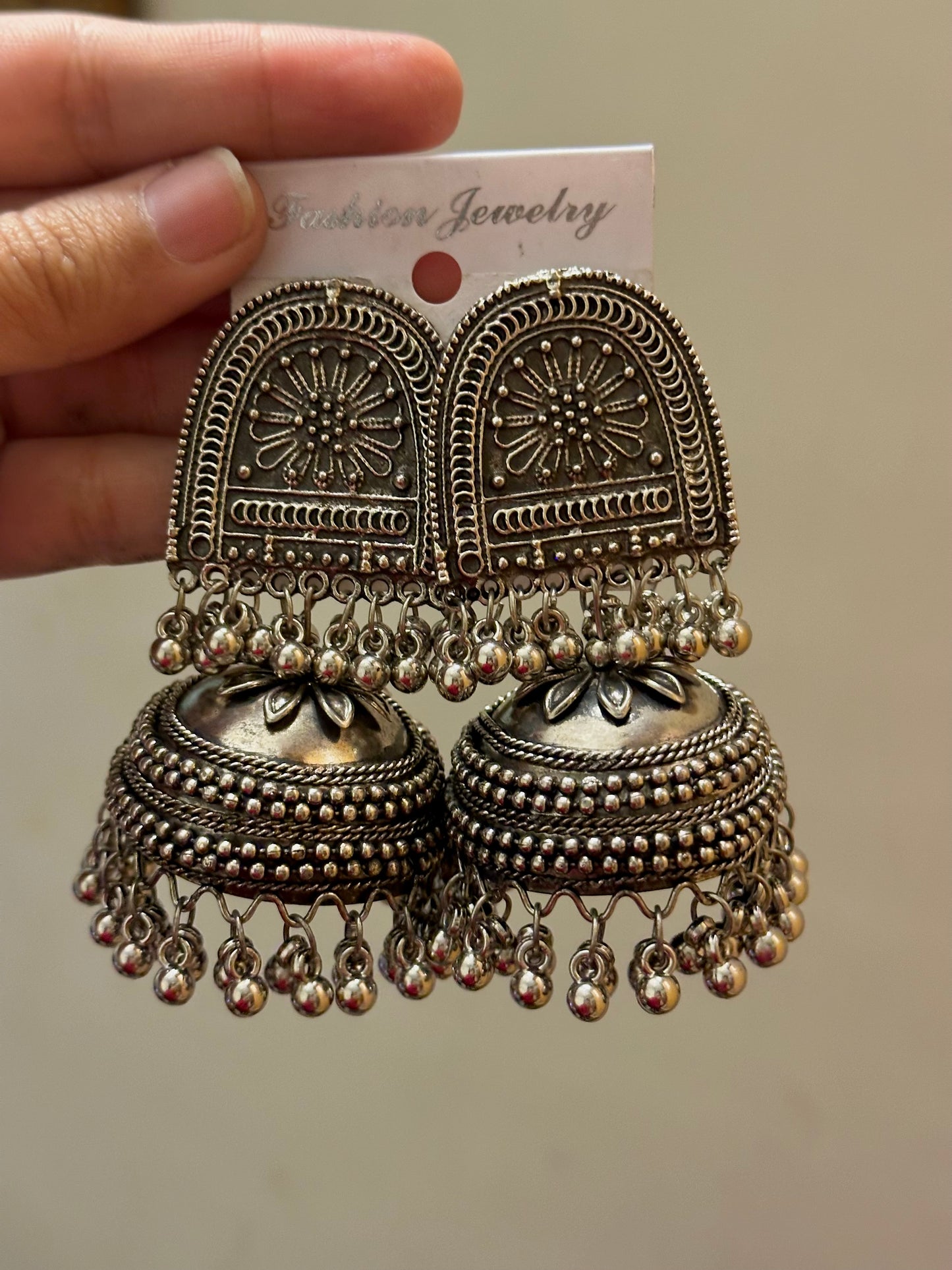 Oxidized Jhumka Design 40