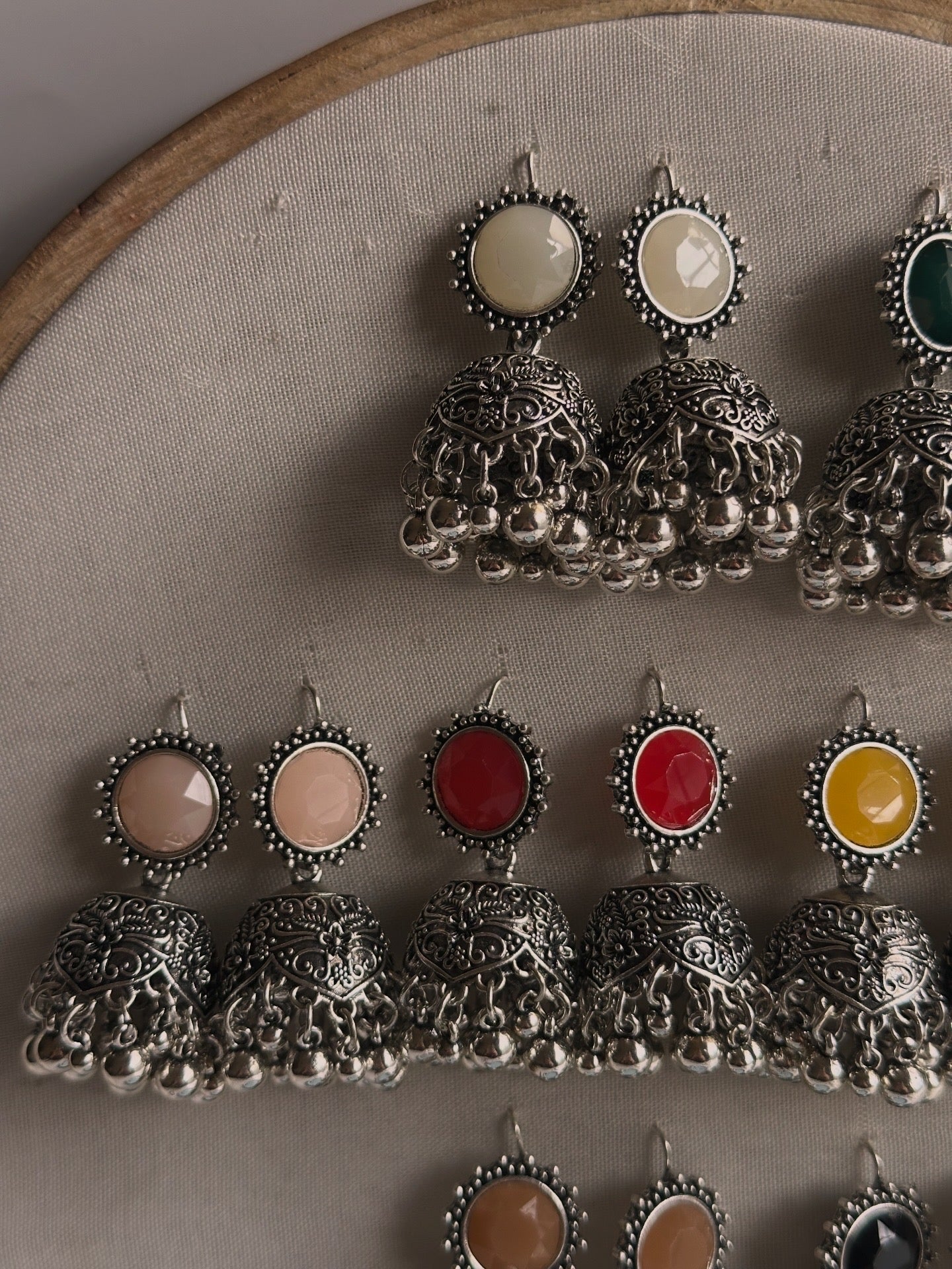 Silver Zaira Jhumki