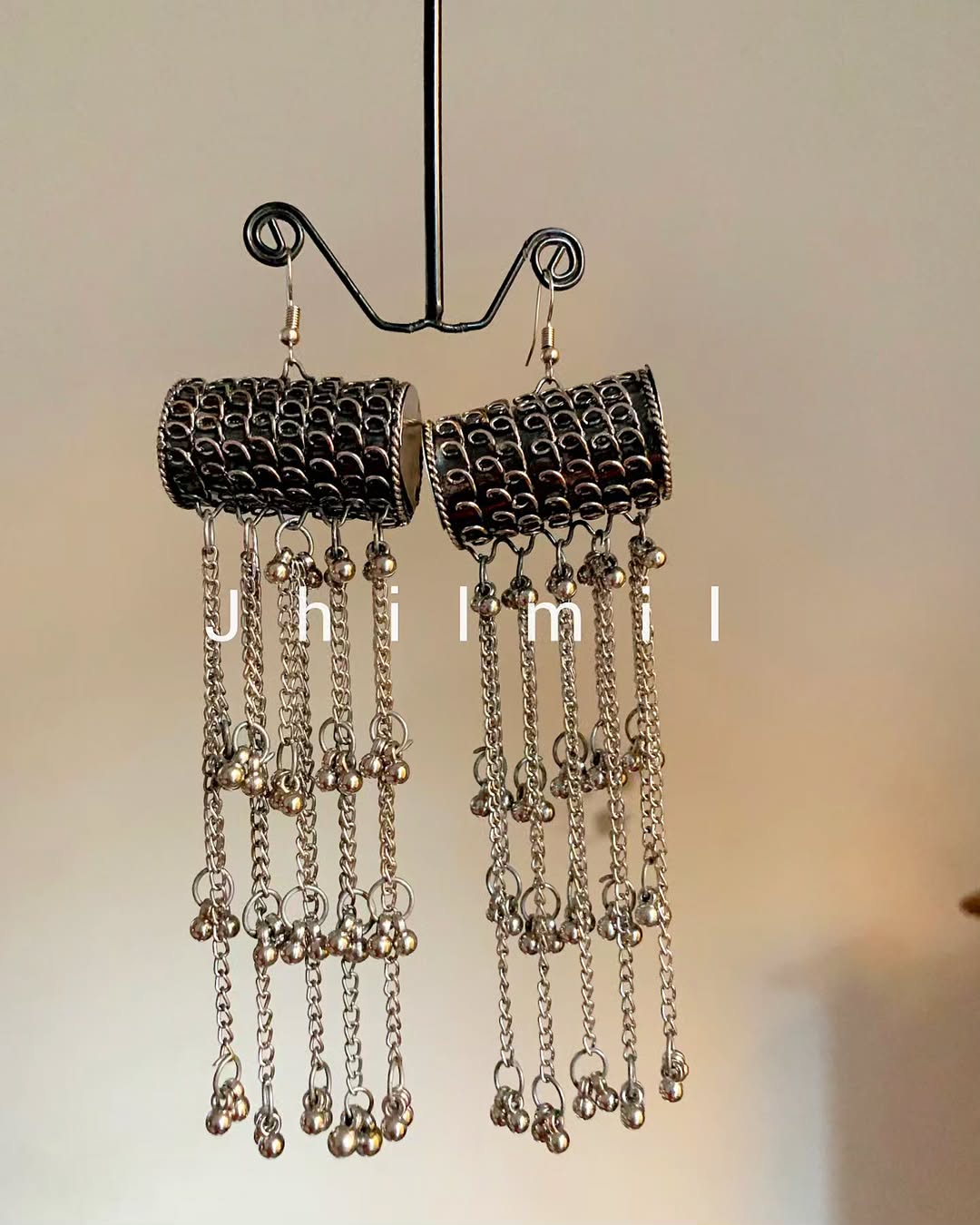 Long chain Dhol danglers