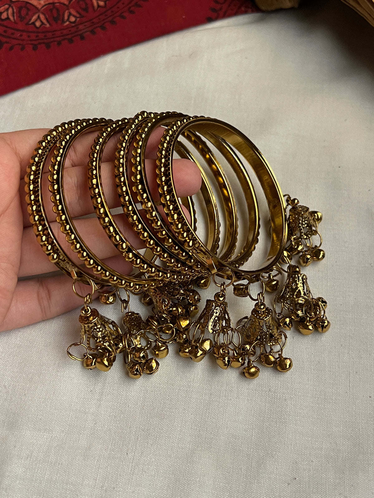 Beaded Bell Drop Bangles