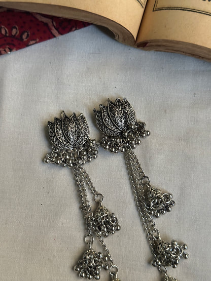 Lotus Jhumki Danglers