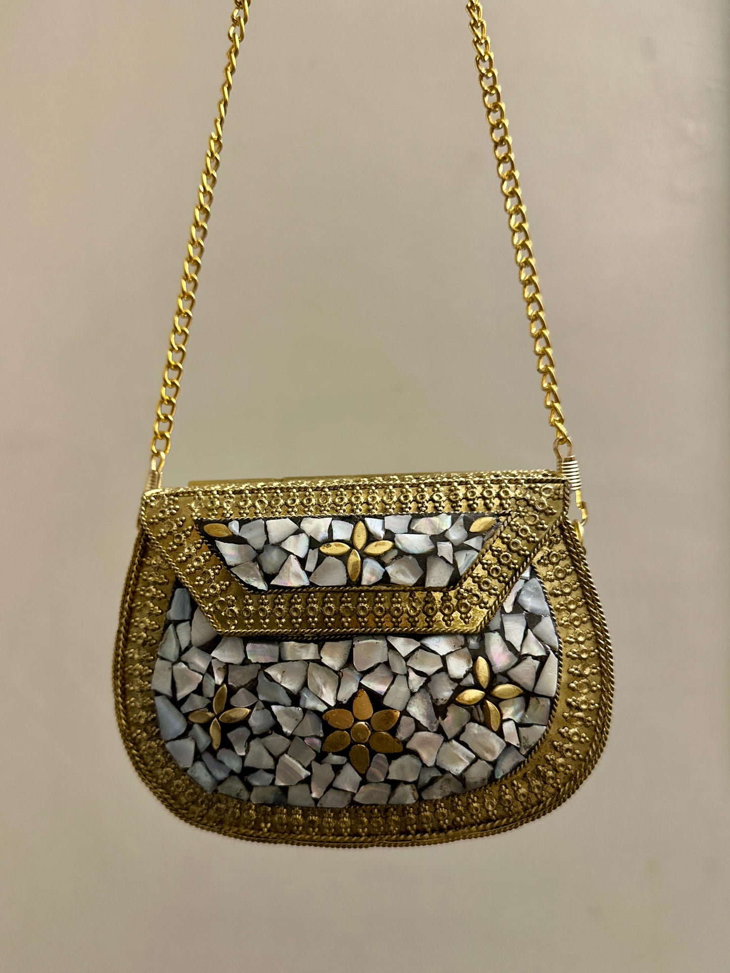 Medium Golden Seep Clutch Design 1
